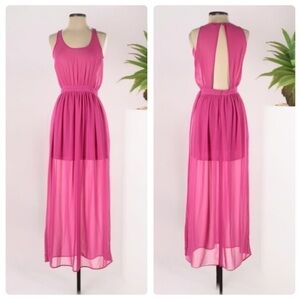 XXI Exclusive Sheer Maxi Dress | SIZE S